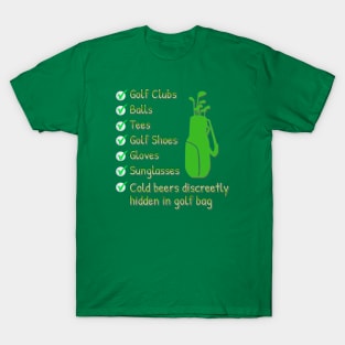 Golf Checklist T-Shirt